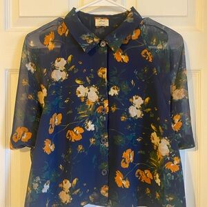 Wilfred Navy Floral Blouse